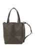 Mini Puzzle Fold Tote, &pound;650, Handbags, Taupe, Leather, Front view